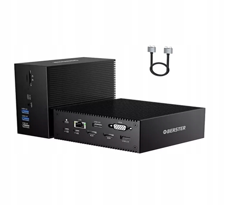 Usb C Docking Station DC006B Oberster 2 Hdmi 4K, Vga, Pd 100W, Usb-c 3.0