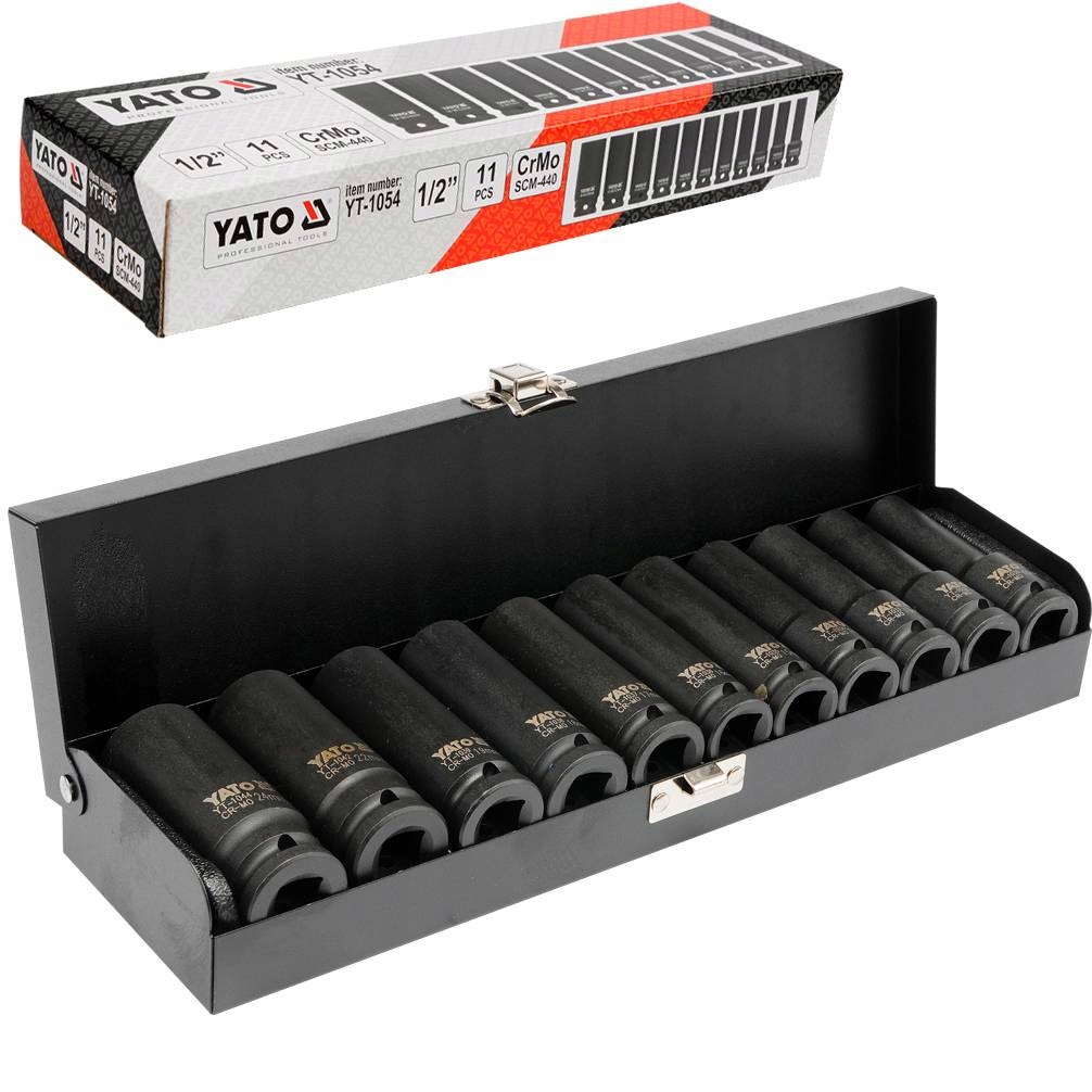 

Yato Zestaw Nasadek Udarowych Długich 1/2 10-24MM