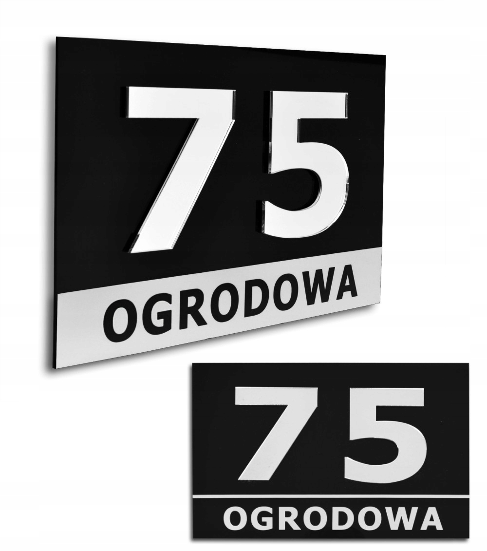 

Numer Na Dom, Tablica Adresowa 20x15 3D Plexi