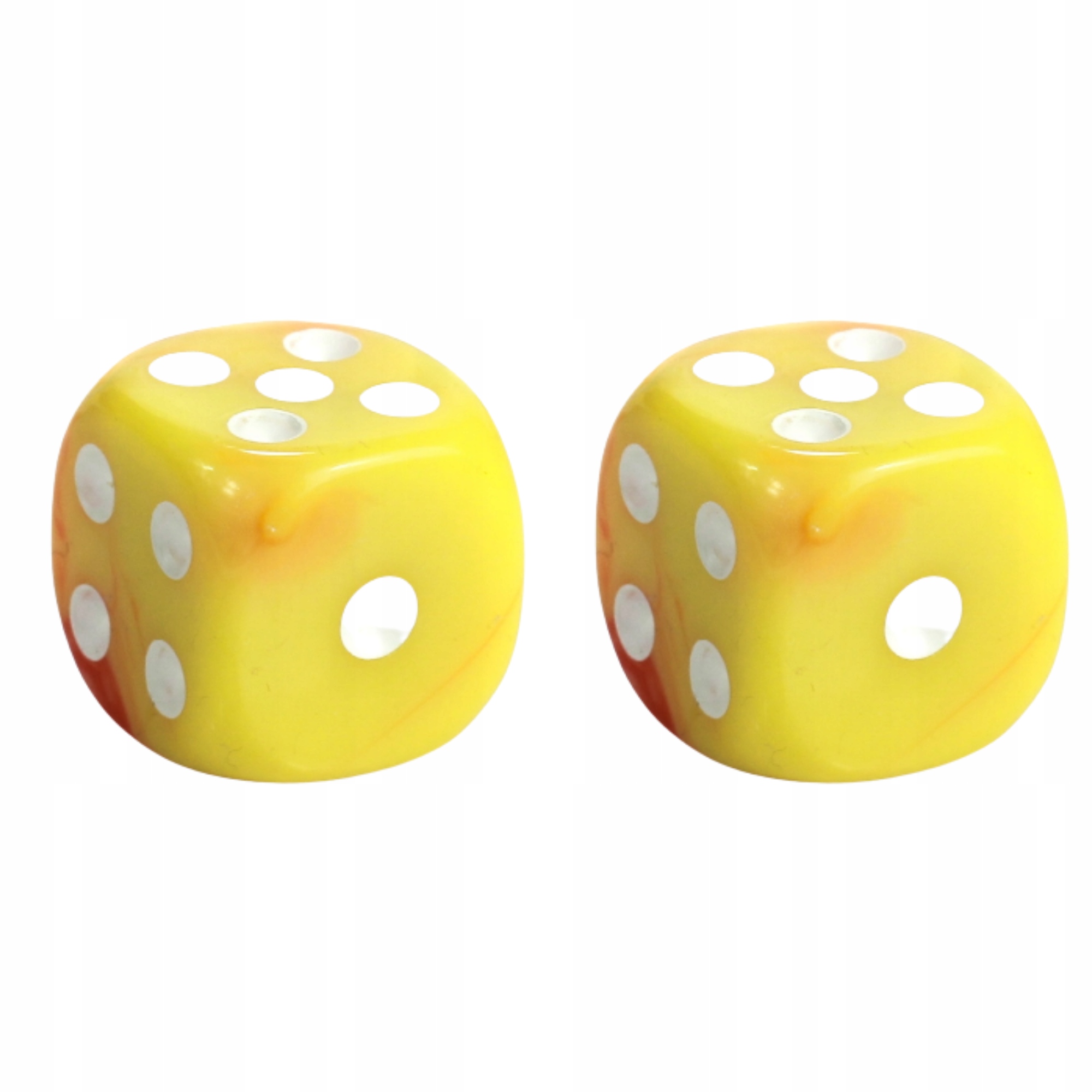 ZESTAW 2 KOSTEK K6 RPG CZERWONA PLAGA 1,6 CM