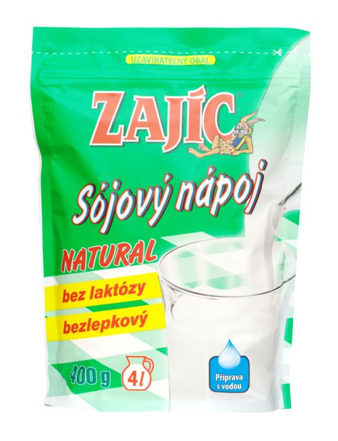 Napój Sojowy w Proszku Zajic Mogador 400g zamknięcie strunowe (doypack)