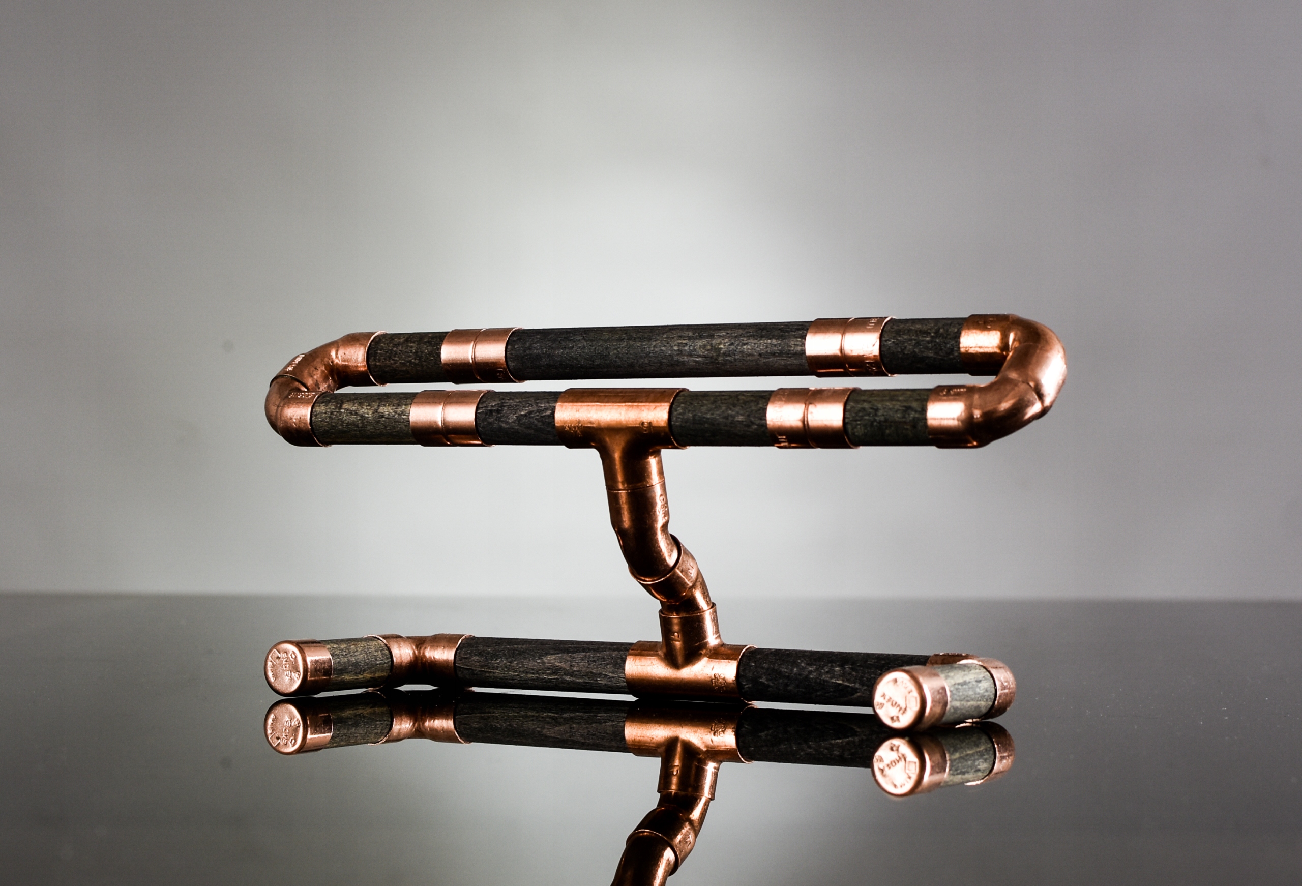 Dřevěný stojan na hodinky s mědí, stojan na náramky, akcesoria