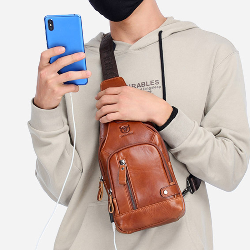 SASZETKA TORBA NA RAMIĘ MĘSKA NERKA PLECAK Czarny Rodzaj na ramię