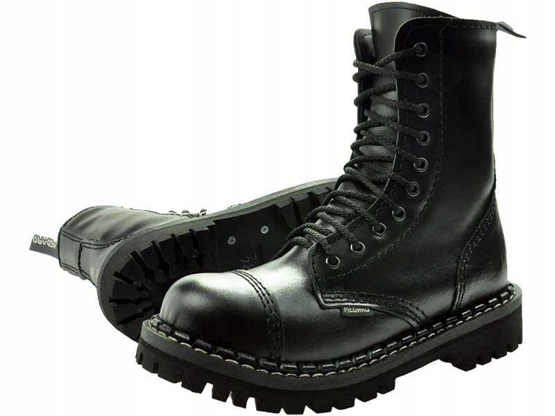 WYSOKIE LEGENDARNE GLANY SKÓRZANE METAL NOSE 38 CZ Rozmiar 38