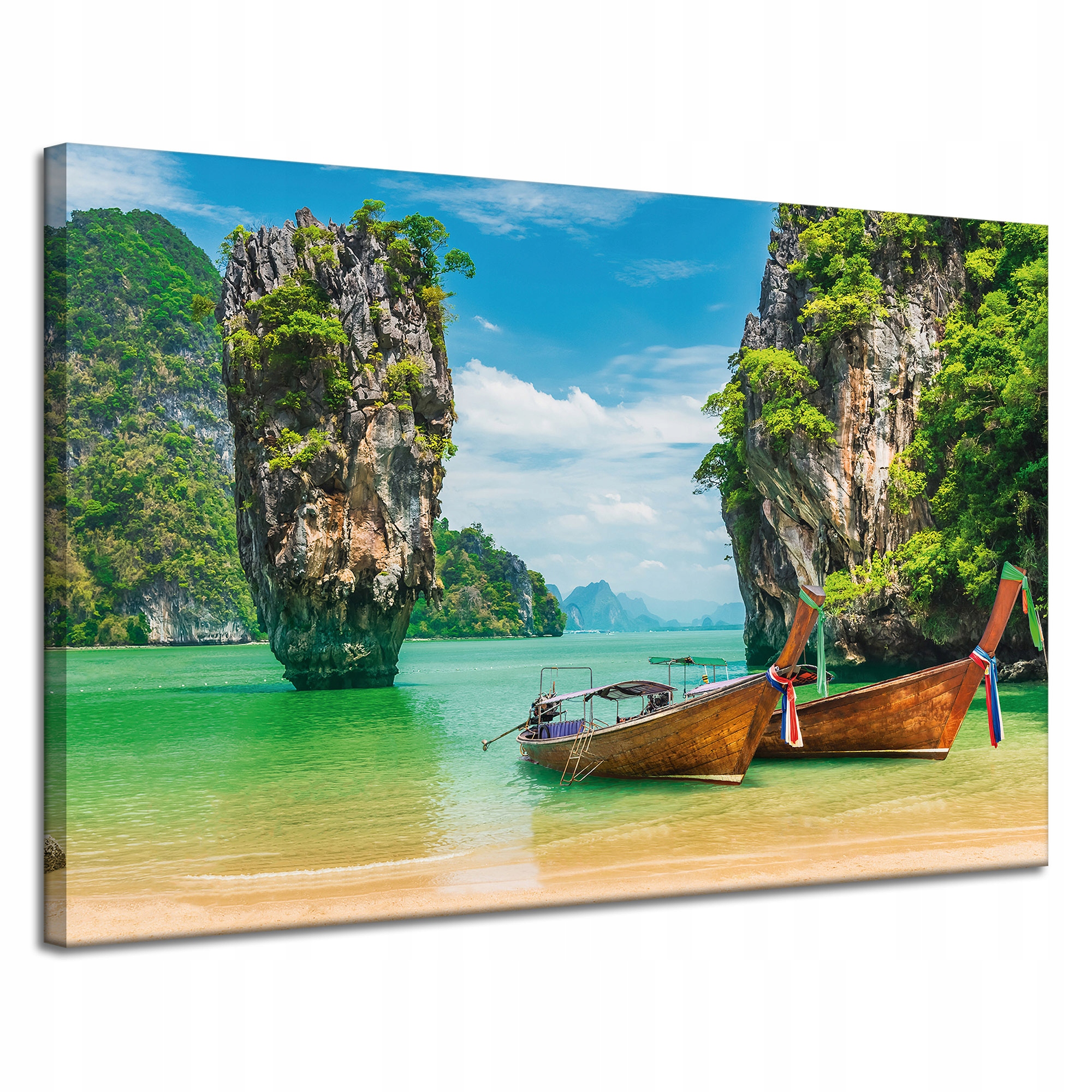 Obraz na plátně Lodě na břehu Voda Krajina 120x80 cm