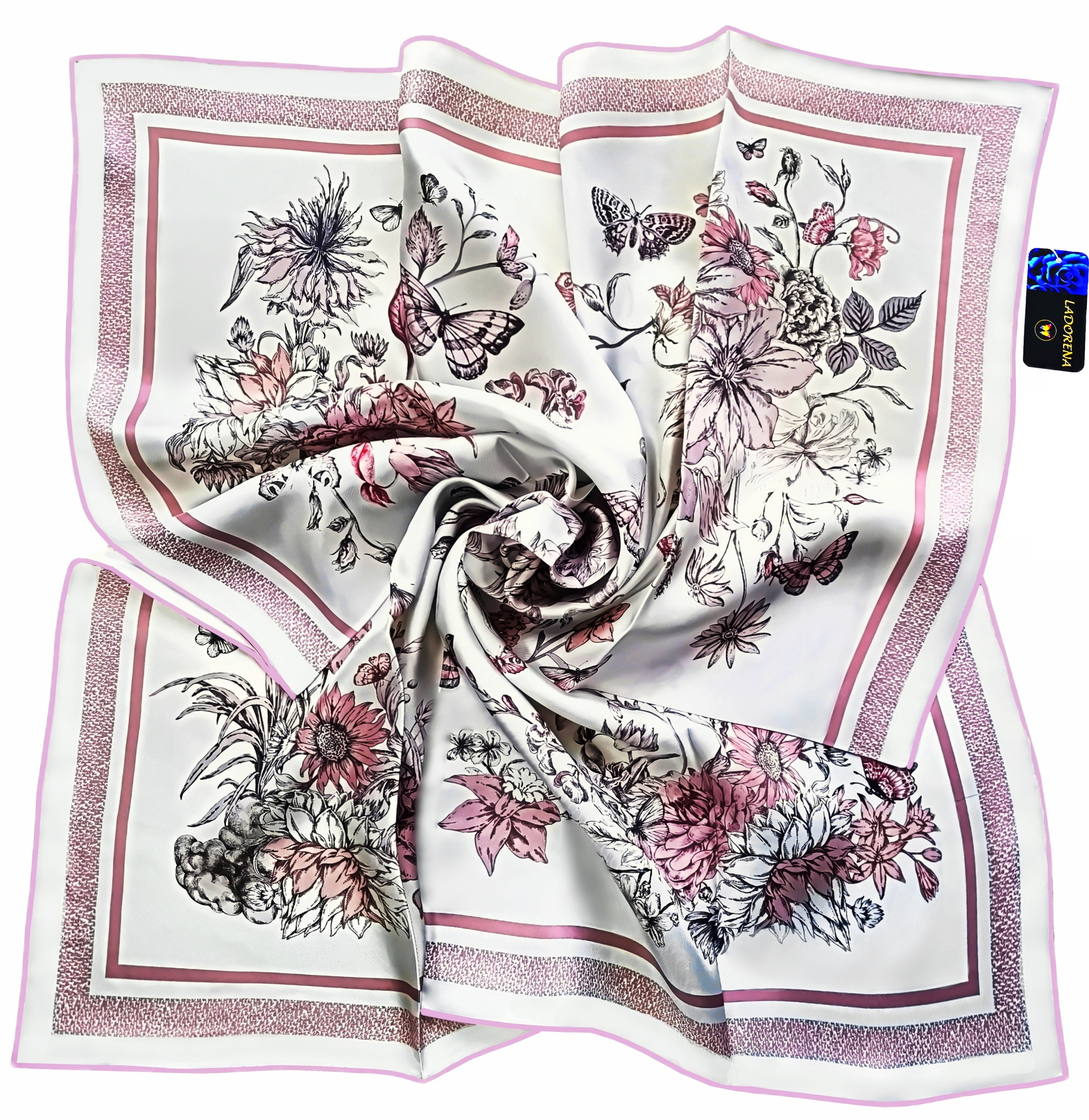 Hedvábný Šátek 100% Přírodní Morušový Hedvábí, Prémiová Kvalita+