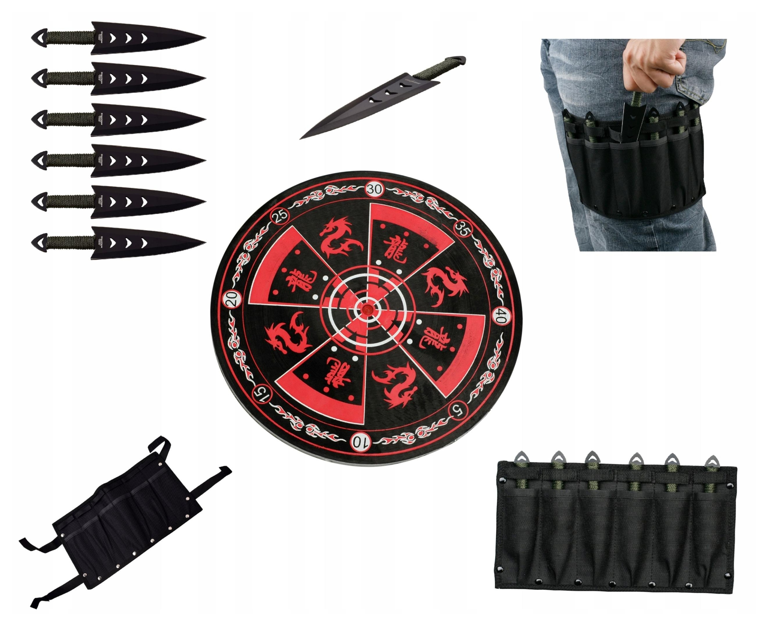 Sada štítu a 6 vrhacích nožů 4402DR RC-040-6 dárek pro chlapa