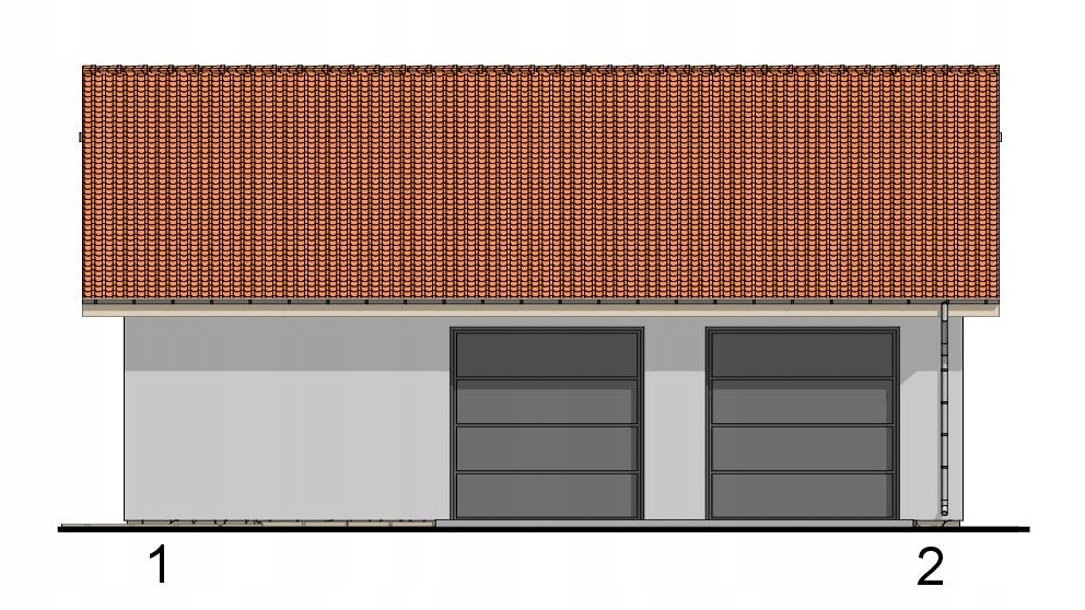 GARAŻ DWUSTANOWISKOWY G2119 Długość 9 m