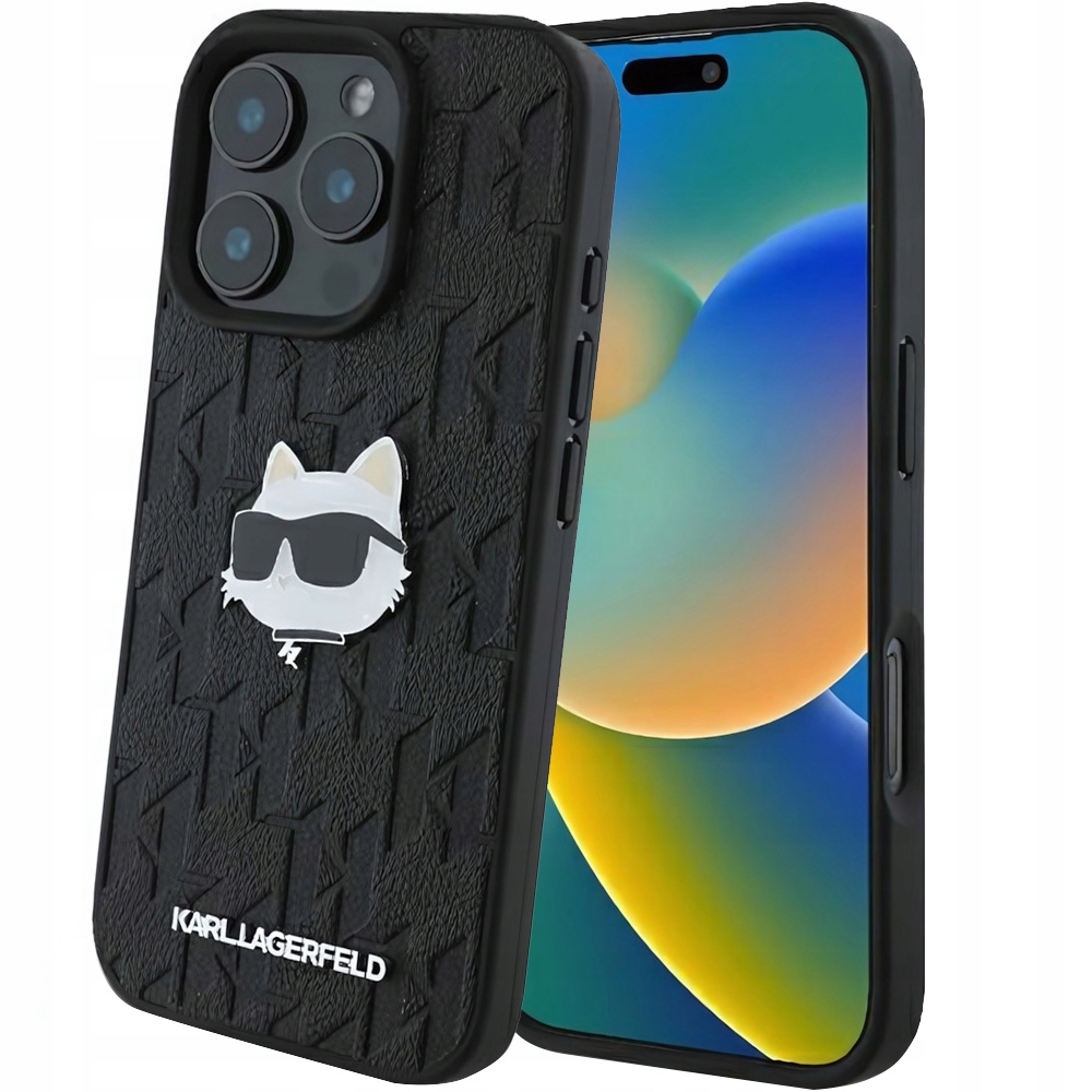 Módní pouzdro na telefon Karl Lagerfeld pro iPhone 16 Pro Max, silný obal