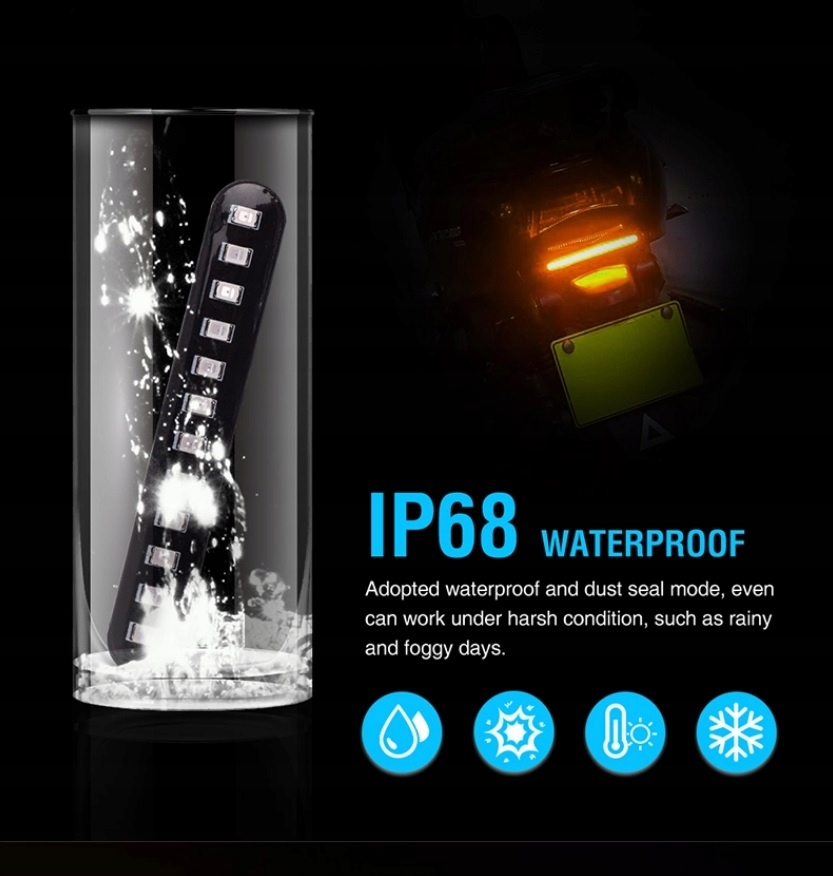 Kierunkowskazy dynamiczne LED pływające wodoszczelne - 2 szt. Producent inny