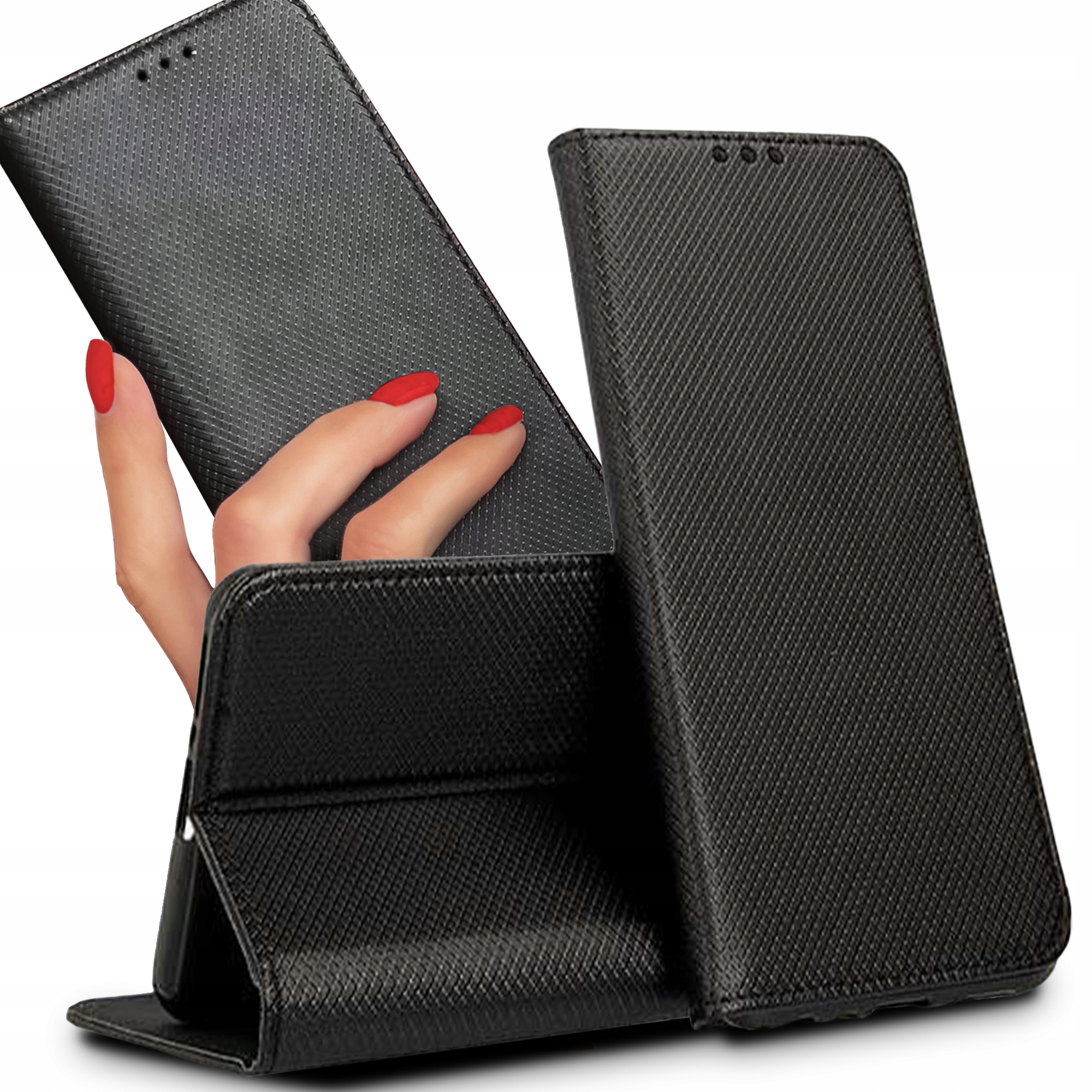 

Etui Książkowe Czarny do Samsung M23 5G z Klapką
