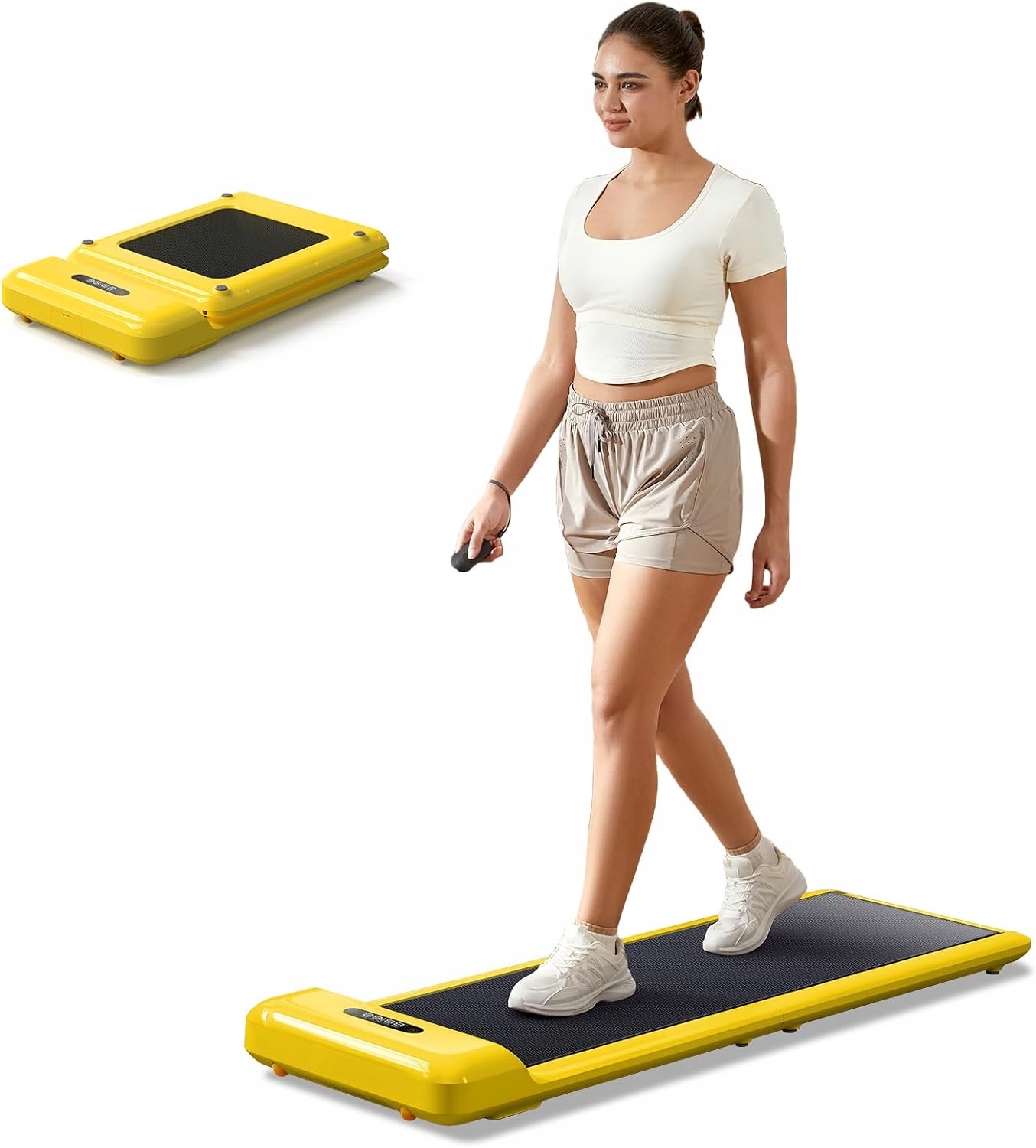 Bieżnia Walkingpad C2 żółta elektryczna domowa treningowa składana auto