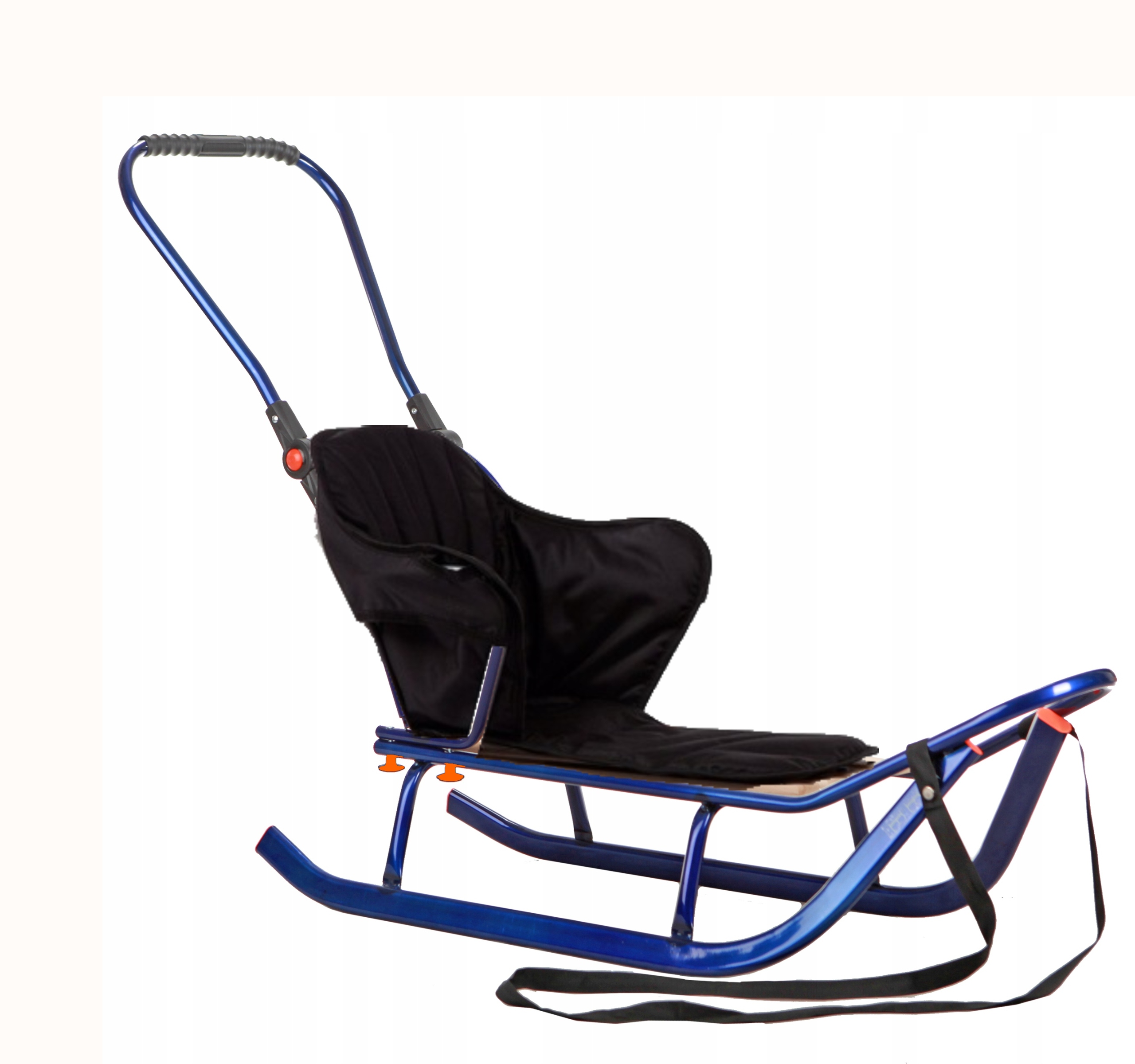 Metalowe duże sanki tradycyjne Jee oparcie pchacz materacyk 150 Kg