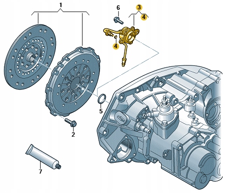WYSPRZĘGLIK SPRZĘGŁA 2.0 TDI 0A5141671S ORYGINAŁ Stan opakowania oryginalne