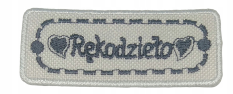 Naszywka Aplikacja Łatka termo Rękodzieło j. szary