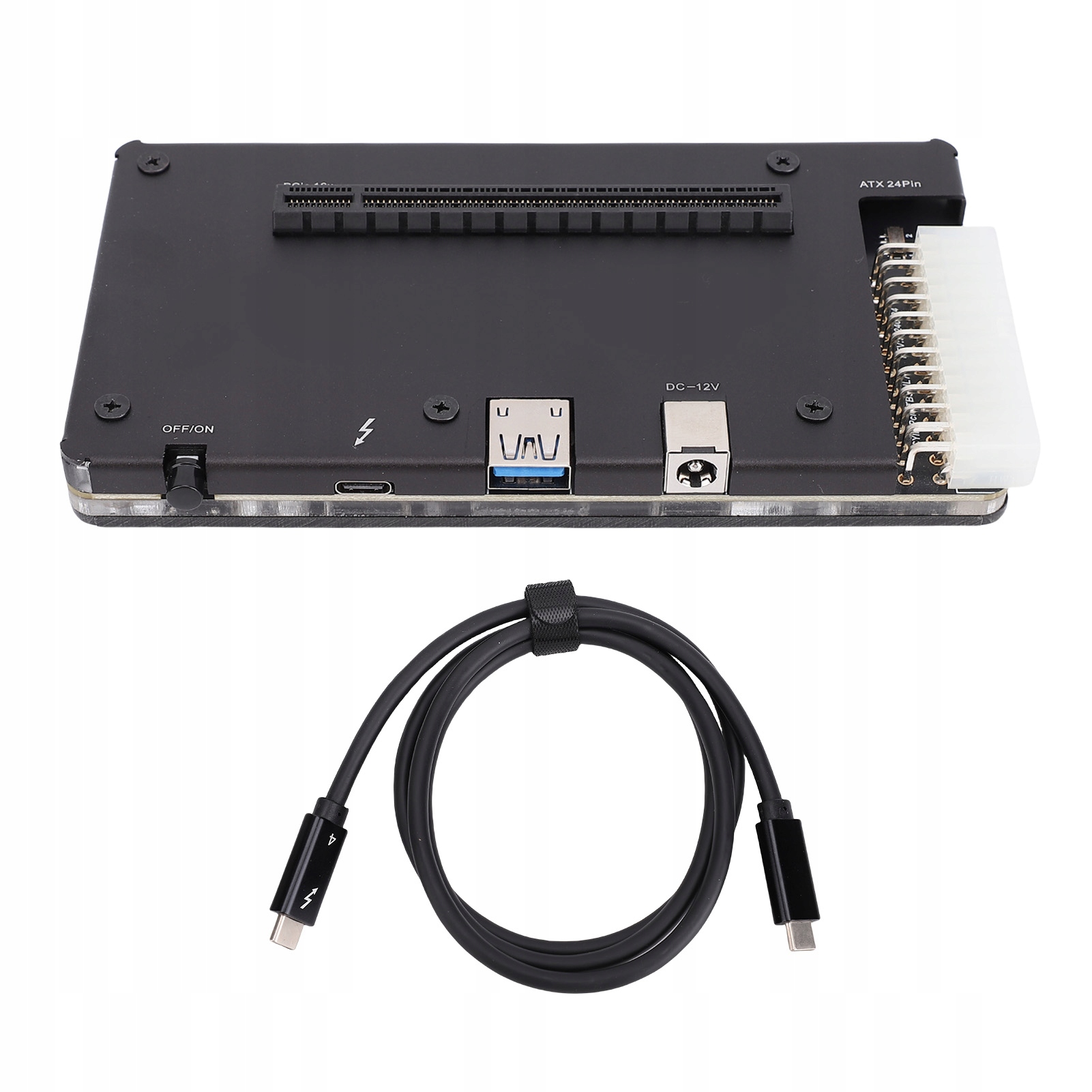 Dokovací Stanice Pro Grafickou Kartu Thunderbolt 3 4 Pcie S 1 Metrovým Kabelem