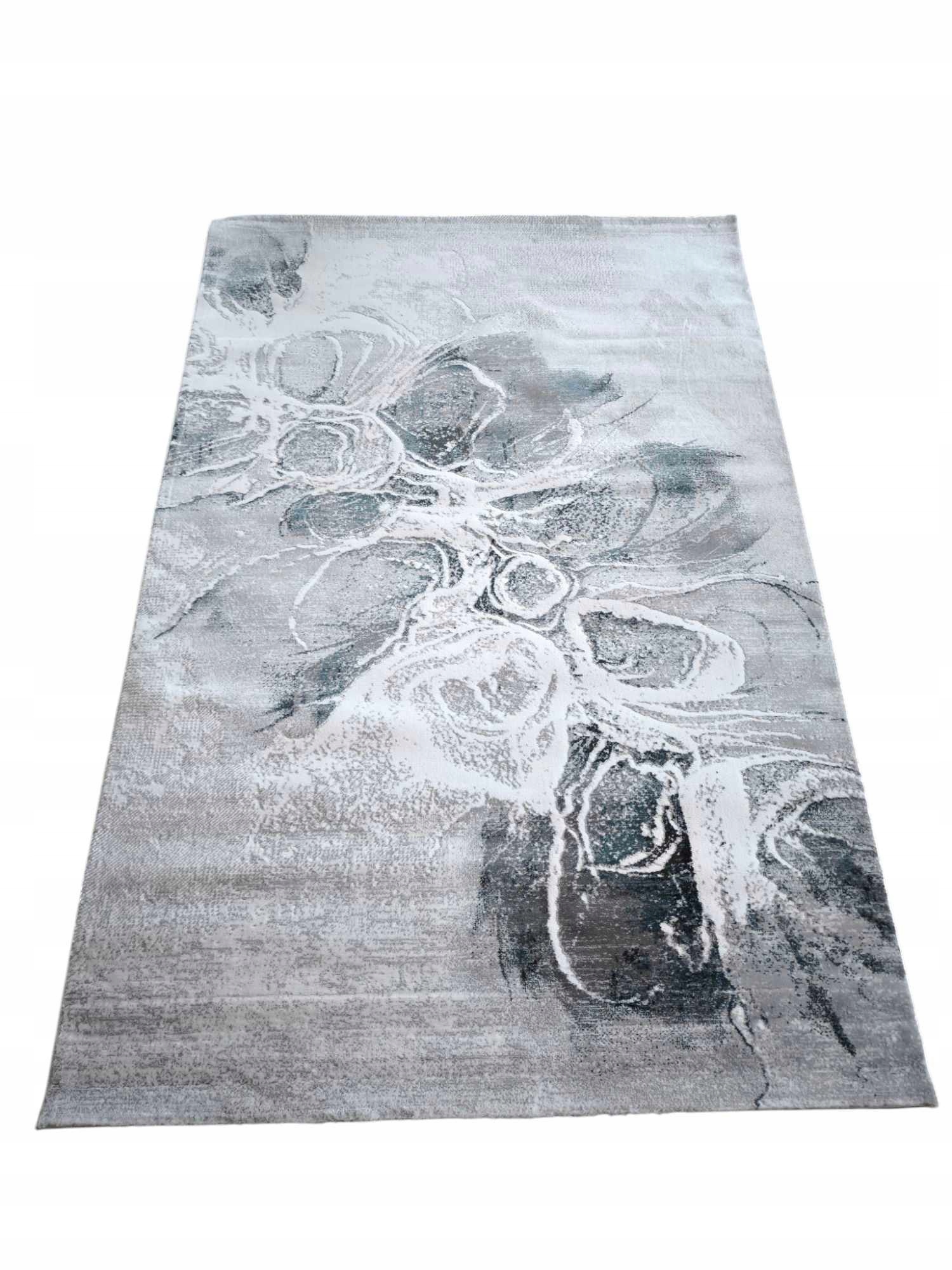 Koberec do obývačky 160 x 230 cm, loftový vzor s plyšovými štetinami, kvalita