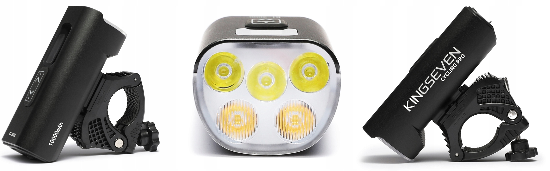 LAMPKA ROWEROWA oświetlenie rowerowe LED USB PRZÓD TYŁ ROWER 12 000mAh MOC Źródło światła dioda LED