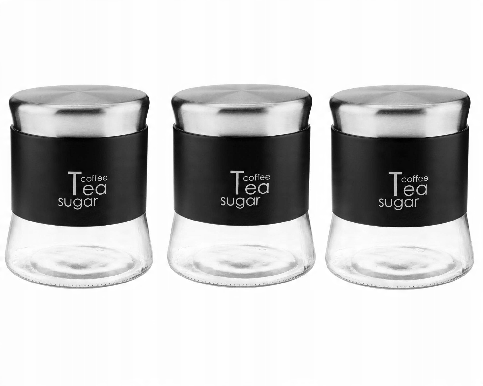 

Zestaw 3 Szklanych Pojemników Greno 750ML-BLACK