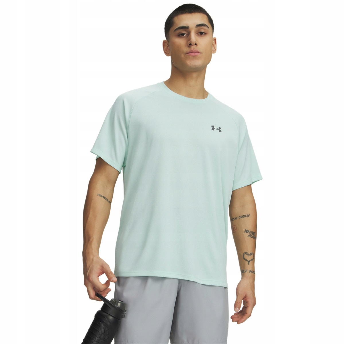 Męska koszulka treningowa Under Armour Ua Tech Textured Ss Miętowy XXL