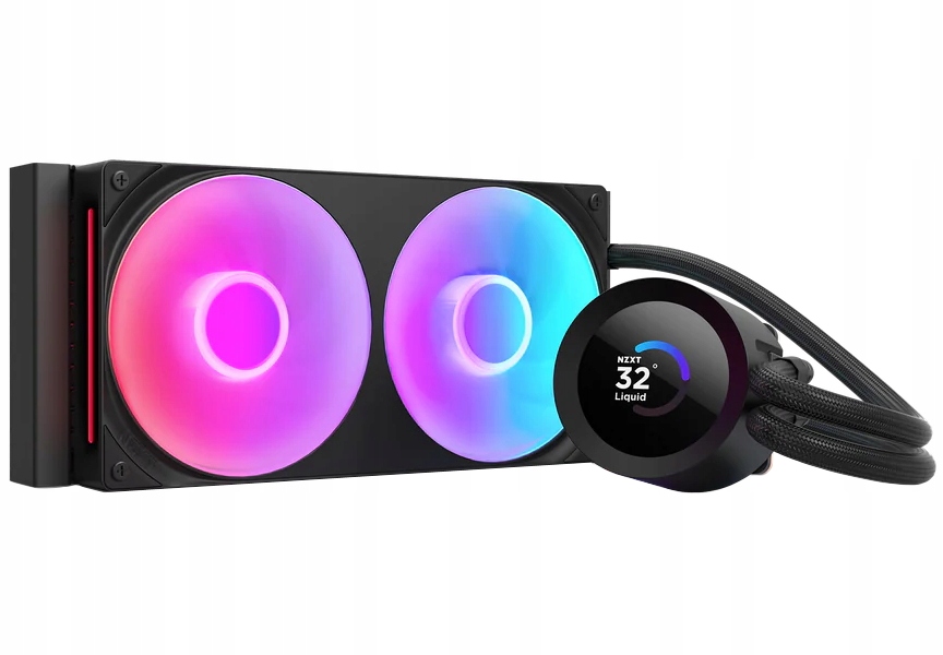 Nzxt vodní chladič Kraken 240 2x120mm fan 4-pin Pwm LCD disp. 6 let