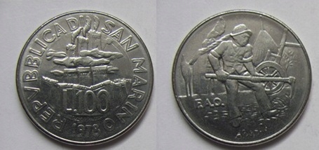 San Marino 100 Lir 1978
