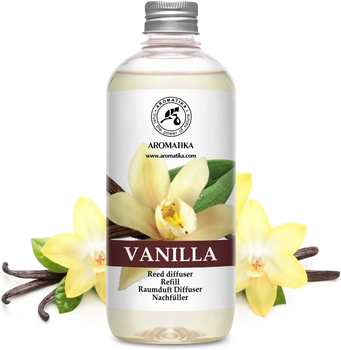 Přírodní esenciální olej 100% do difuzéru Vůně Vanilka Aroma 500ML