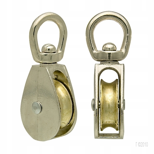 

Bloczek do lin niklowany pojedynczy 3/4"