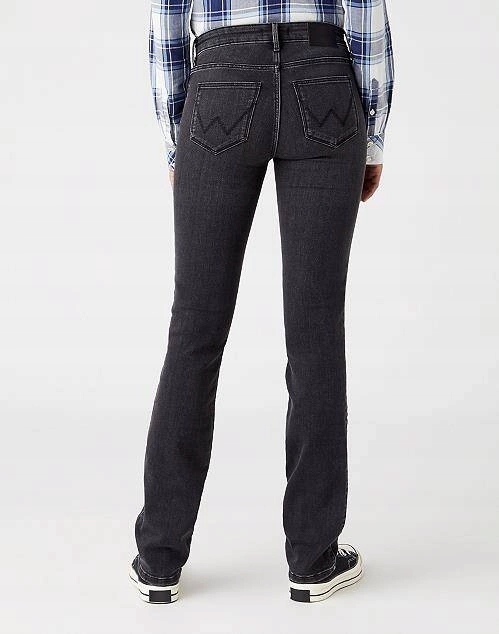 Dámské jednoduché džíny Wrangler Straight Soft Nights W28TZJ387 28/34