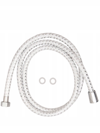 WĄŻ NATRYSKOWY PRYSZNICOWY biały 150 CM