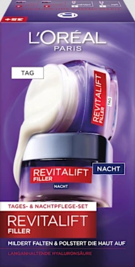 L'oreal Sada Krémů Revitalift Filler Na Den A Noc 35+ 2x50ml 7E59