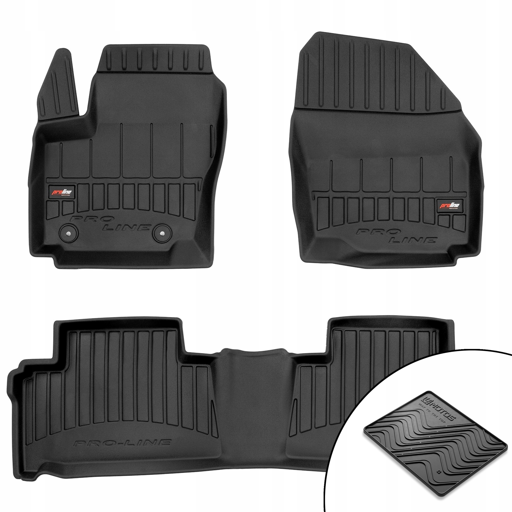 3D gumové koberce Ford S-Max I 2006-2014 rohož bonus