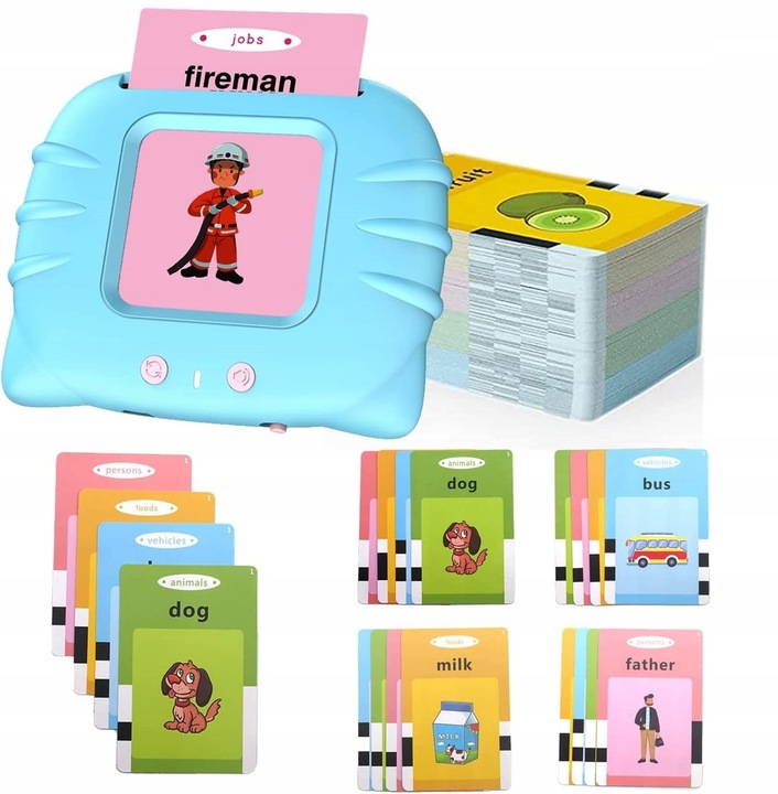 CZYTNIK KART DO NAUKI ANGIELSKIEGO 224 KARTY SŁOWA Wiek dziecka 3 lata +