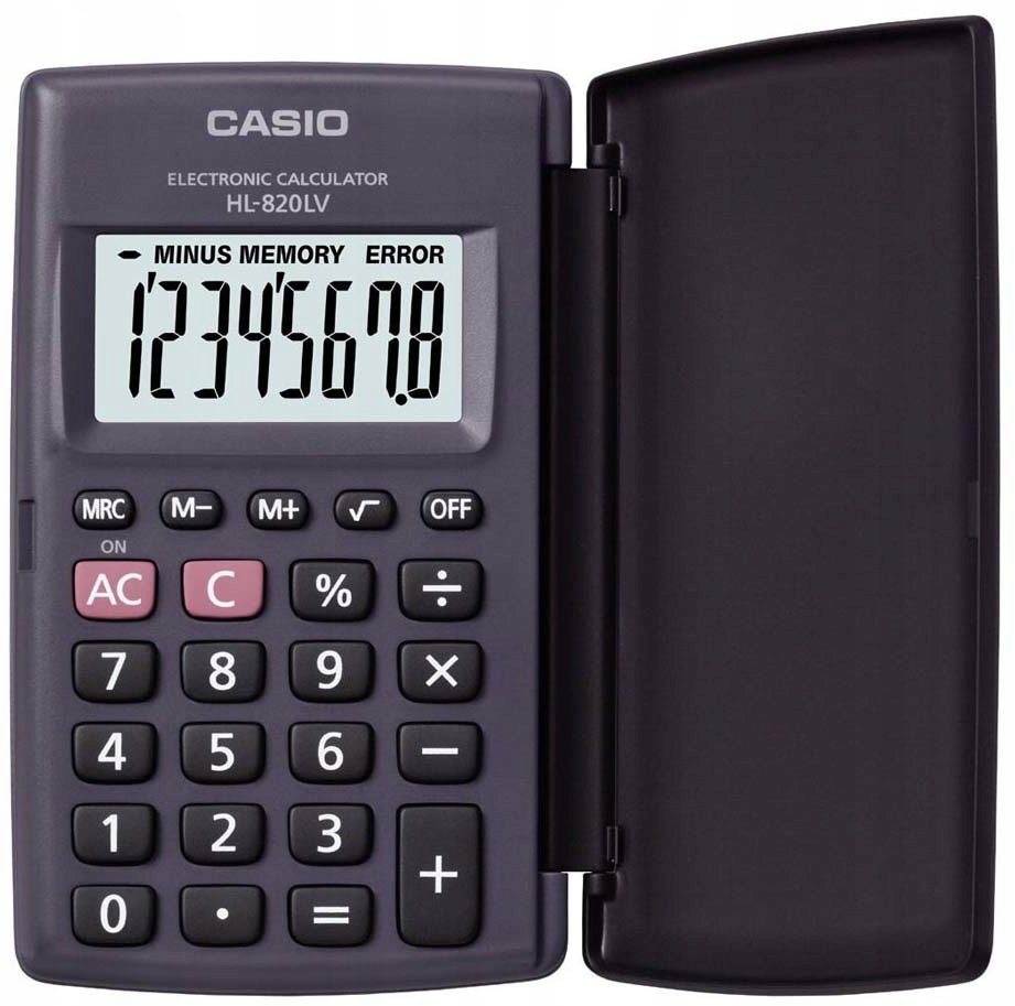 

Kalkulator kieszonkowy Casio HL-820LV-S Bk