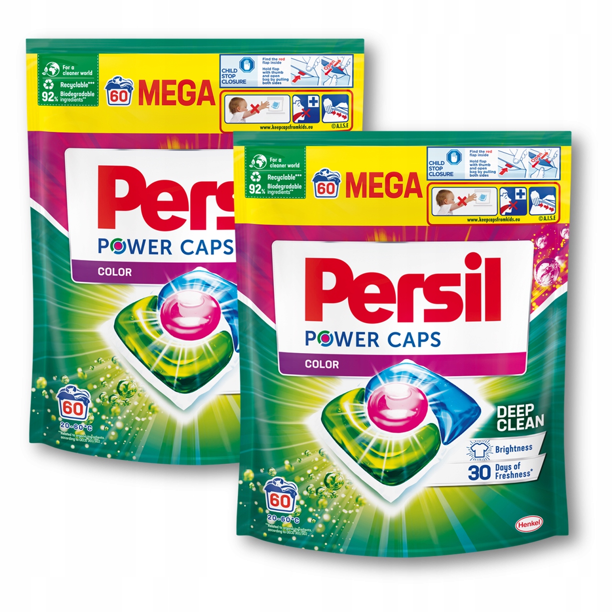 Persil Power Caps color капсулы для стирки цвета 2x60 шт.