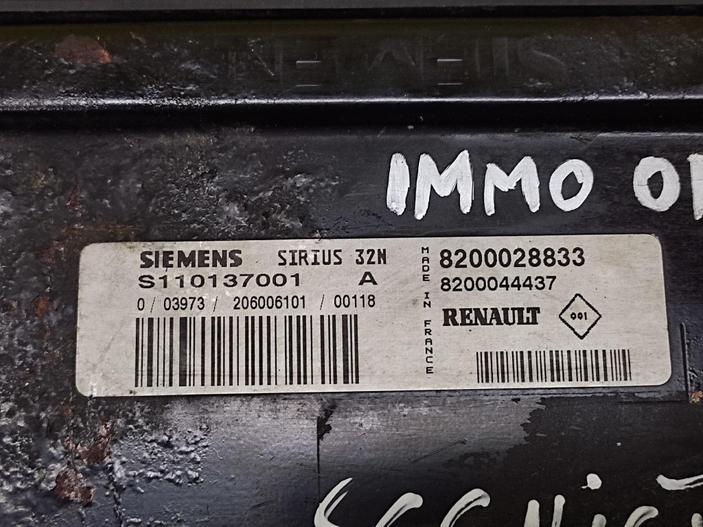 RENAULT SCENIC e Centralina Motore 8200028833