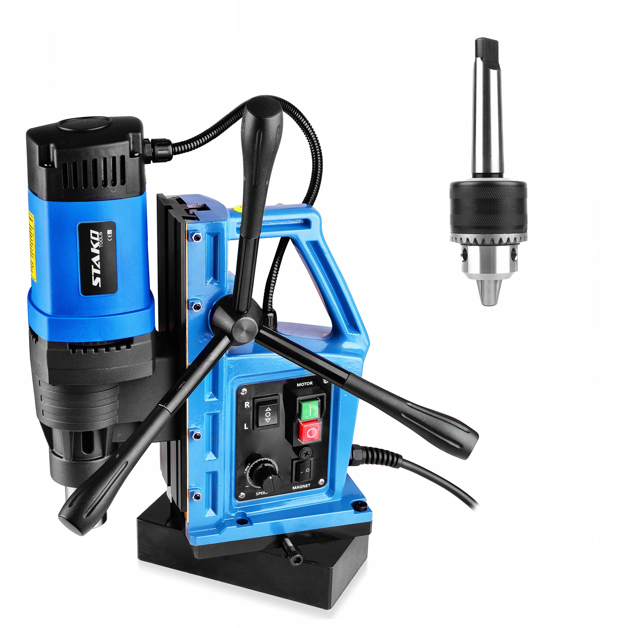 Magnetická vrtačka s závitem fi80mm 2050W 16kg MT3 Magnetická vrtačka Stako