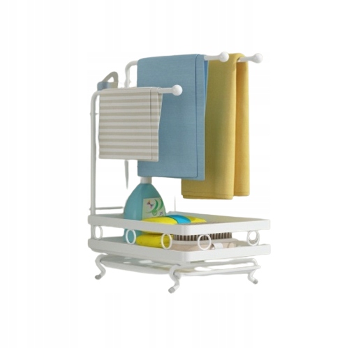 Levně Organizér Kuchyňský odkapávač Dřez Bílý