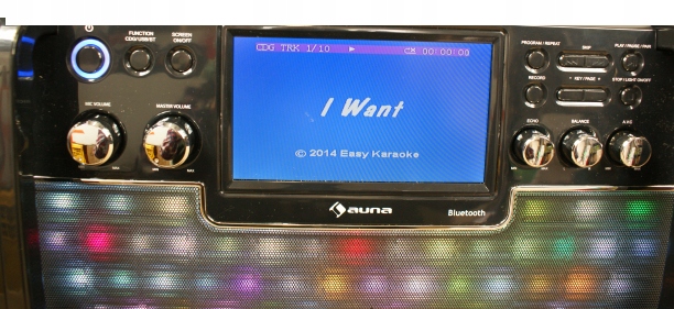 ODTWARZACZ CD USB AUNA DISCOFEVER LED CZARNY Model DiscoFever LED