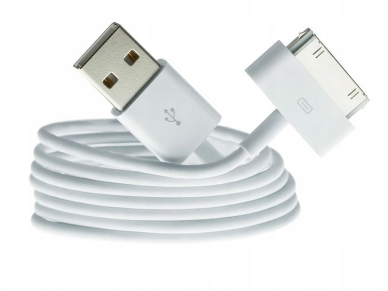 KABEL USB Apple 30-pin 1M IPAD IPOD IPHONE 3 3GS 4 4S Zgodność ze standardem Quick Charge 1.0
