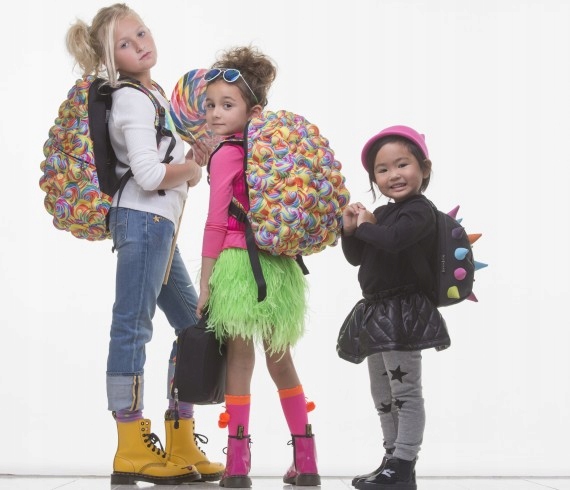 MADPAX plecak szkolny tornister Bąble Neonowy 3D Typ jednokomorowy