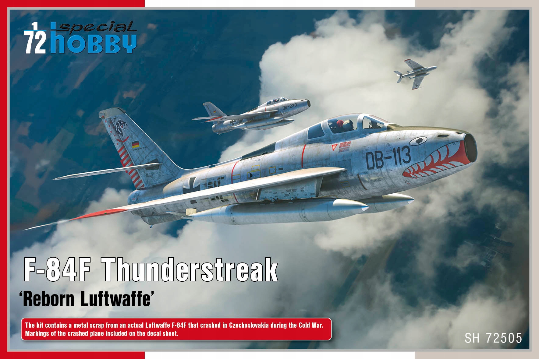 F-84F Thunderstreak Reborn Luftwaffe Special Hobby SH72505 měřítko 1/72