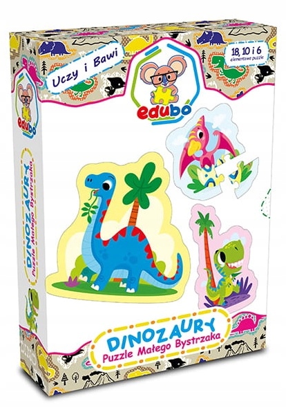 

Dinozaury Puzzle Małego Bystrzaka 3+