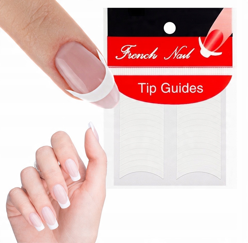 

Naklejki Do French Manicure Półokrągłe Nail Tip