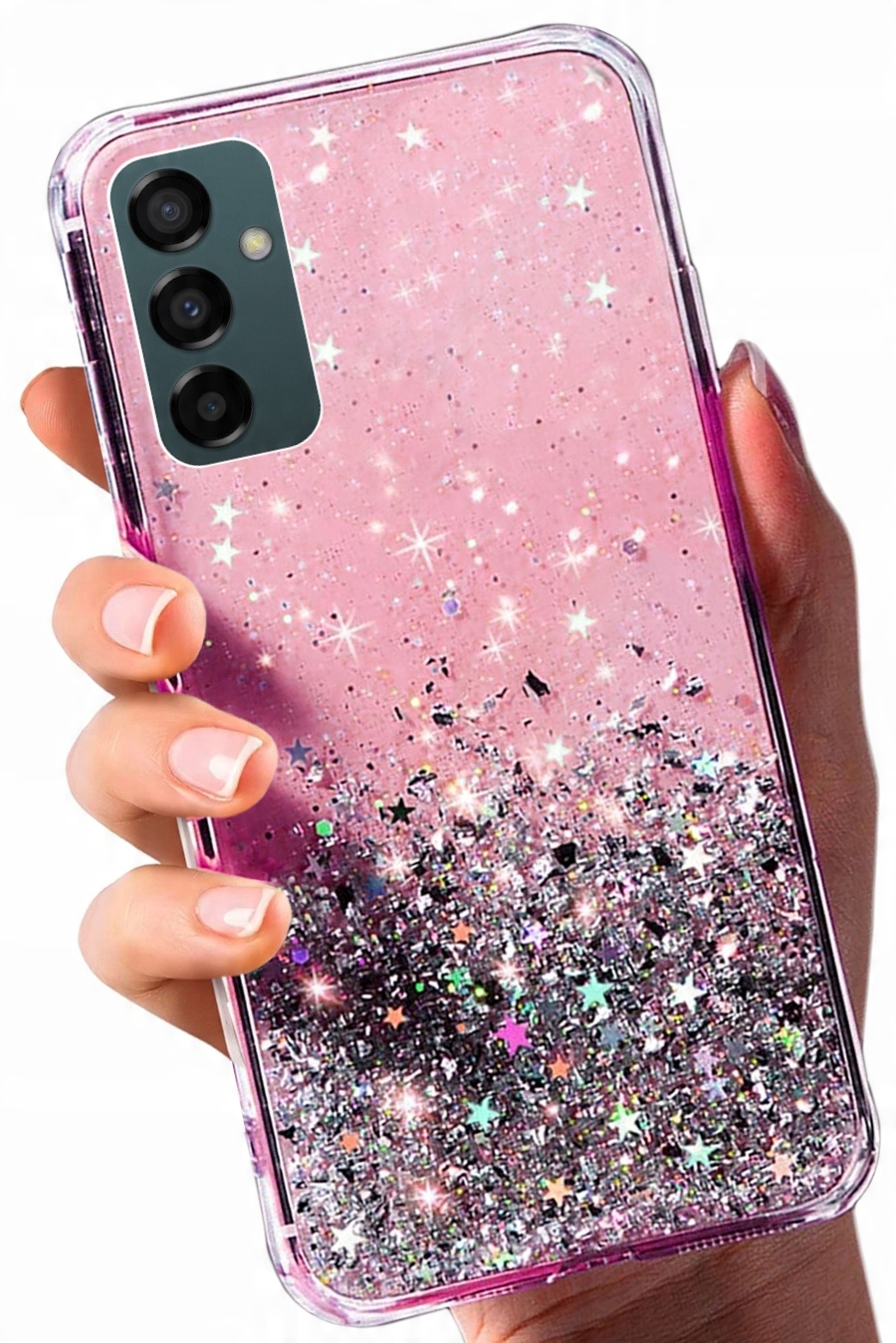 

Etui Do Samsung M13 4G Shining Brokat Case Szkło
