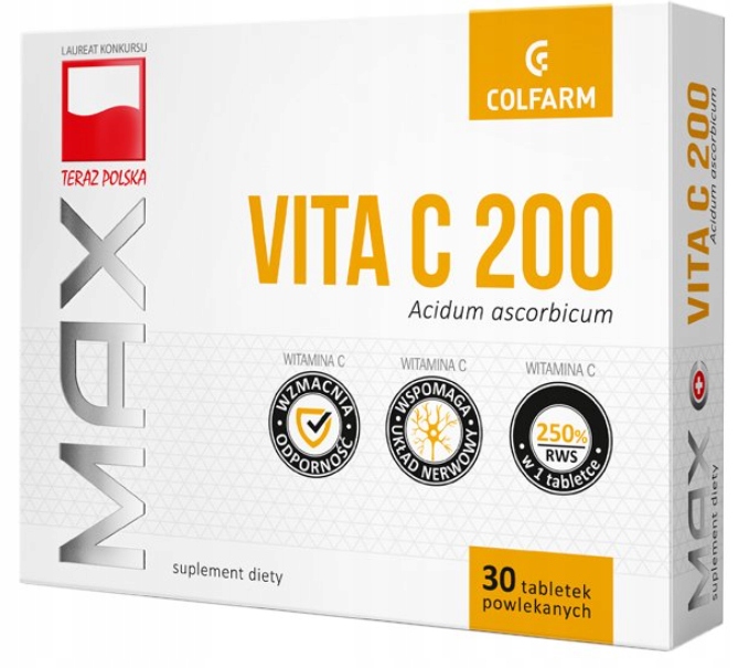 

Vitaminum C200 Colfarm, 30 tabletek