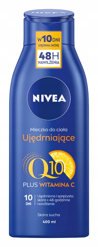 NIVEA UJĘDRNIAJĄCE MLECZKO DO CIAŁA Q10 + WITAMINA C 400 ML
