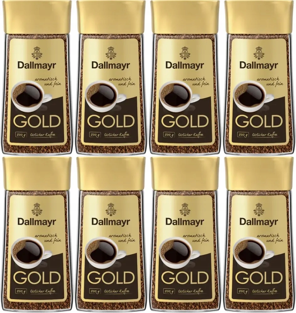 Kawa rozpuszczalna Dallmayr Gold 200g 100% Arabica x8