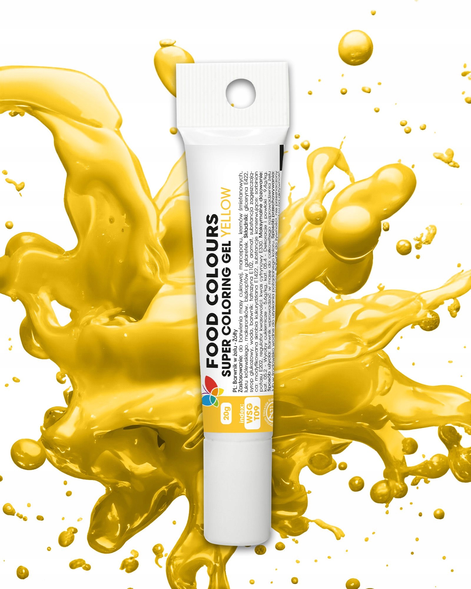 BARWNIK SPOŻYWCZY w żelu ŻÓŁTY - Food Colours - 20 g