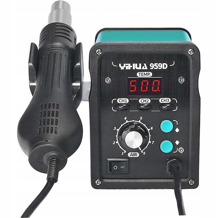 SPAWARKA DO PLASTIKU HOTAIR YIHUA 959D 700W AUTA AGD OBUDOWY SPOIWO ABS PP Produkt wprowadzony do obrotu na terenie UE przed 13.12.2024 Tak